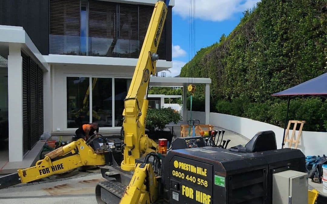 Using Mini Cranes for Glazing Work